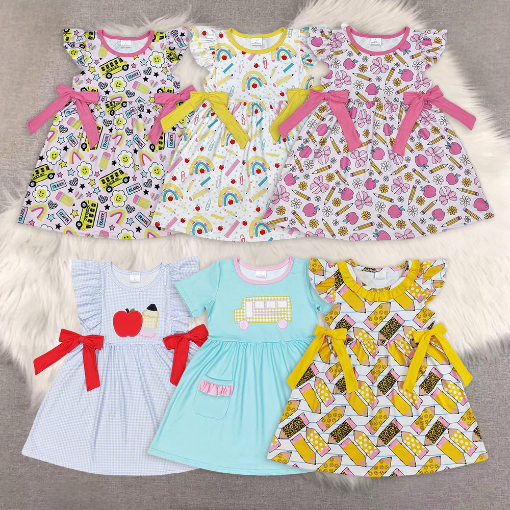 RTS baby girls clothes short Sleeve dress