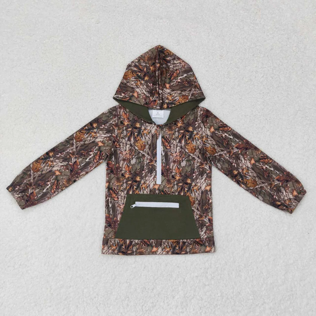 RTS NO MOQ Sibling Baby boys clothes Geometric pullover hooded long sleeve tops