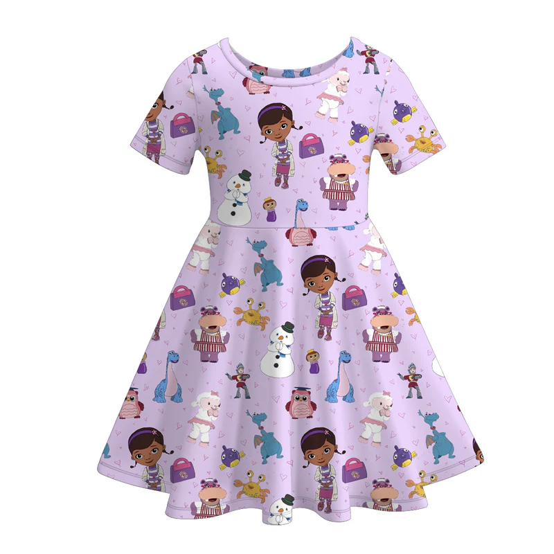 Custom moq 5 each style eta 6-7weeks milk silk baby girls summer short sleeves dresses 6-25.7.16