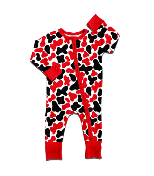 Custom moq 5 each style eta 6-7weeks baby girl clothes team red long sleeve romper 2-25.8.4