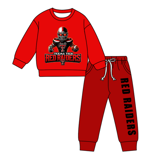 Custom moq 5 mix size milk silk summer teams baby boy clothes red long sleeve pants sets-25.11.5