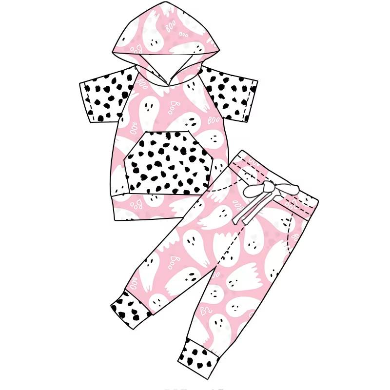 Custom moq 5 each style eta 6-7weeks baby boy clothes summer hooded short sleeve pants sets 3-25.7.24