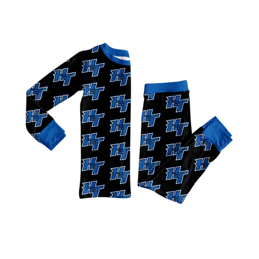 Custom moq 5 mix size milk silk eta 6-8weeks summer team baby boy clothes team blue long sleeve pants sets and romper-25.7.23