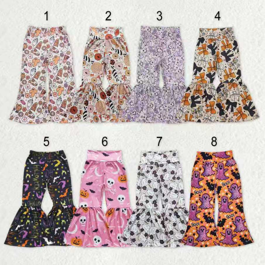 RTS NO MOQ Sibling Baby girls clothes Summer halloween long pants