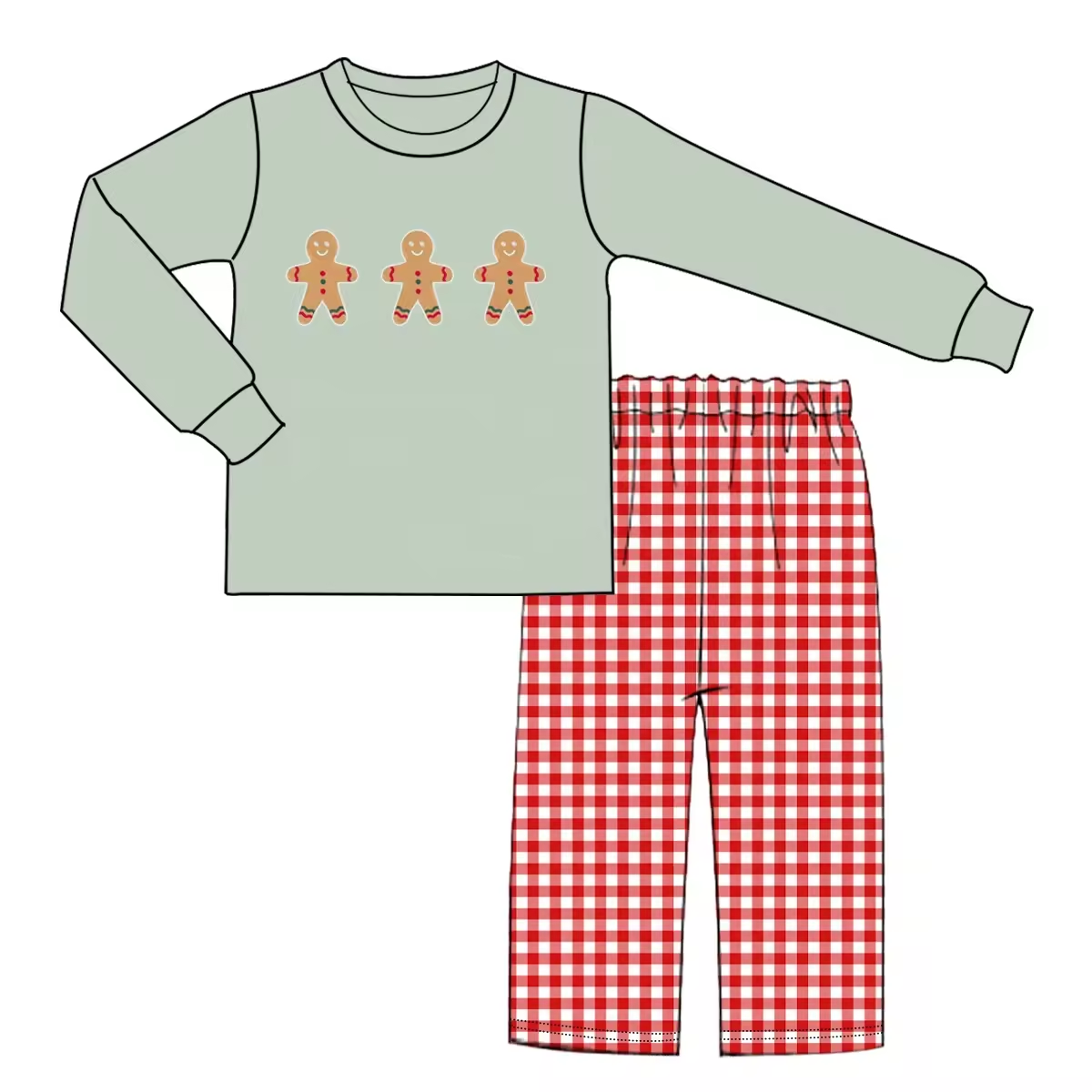 Custom moq 3 eta 6-8weeks Long-sleeved three-doll light military green pullover suit
