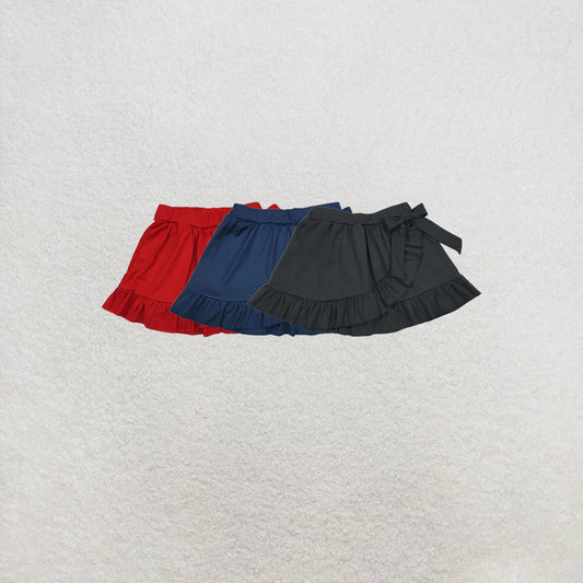 RTS NO MOQ Sibling Baby Girls Yoga Active Ruffle Skirt Shorts Bottoms