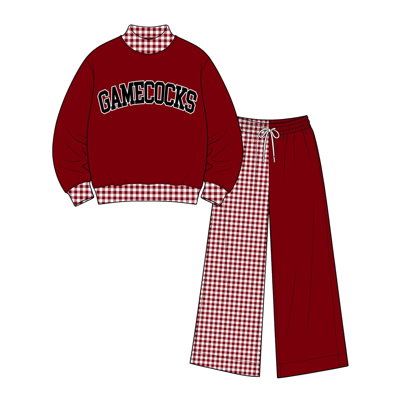 custom moq 5 mix size  XY072304 Baby Kids Letter Printed Long Sleeve Tops Patchwork Pants Team Casual Set