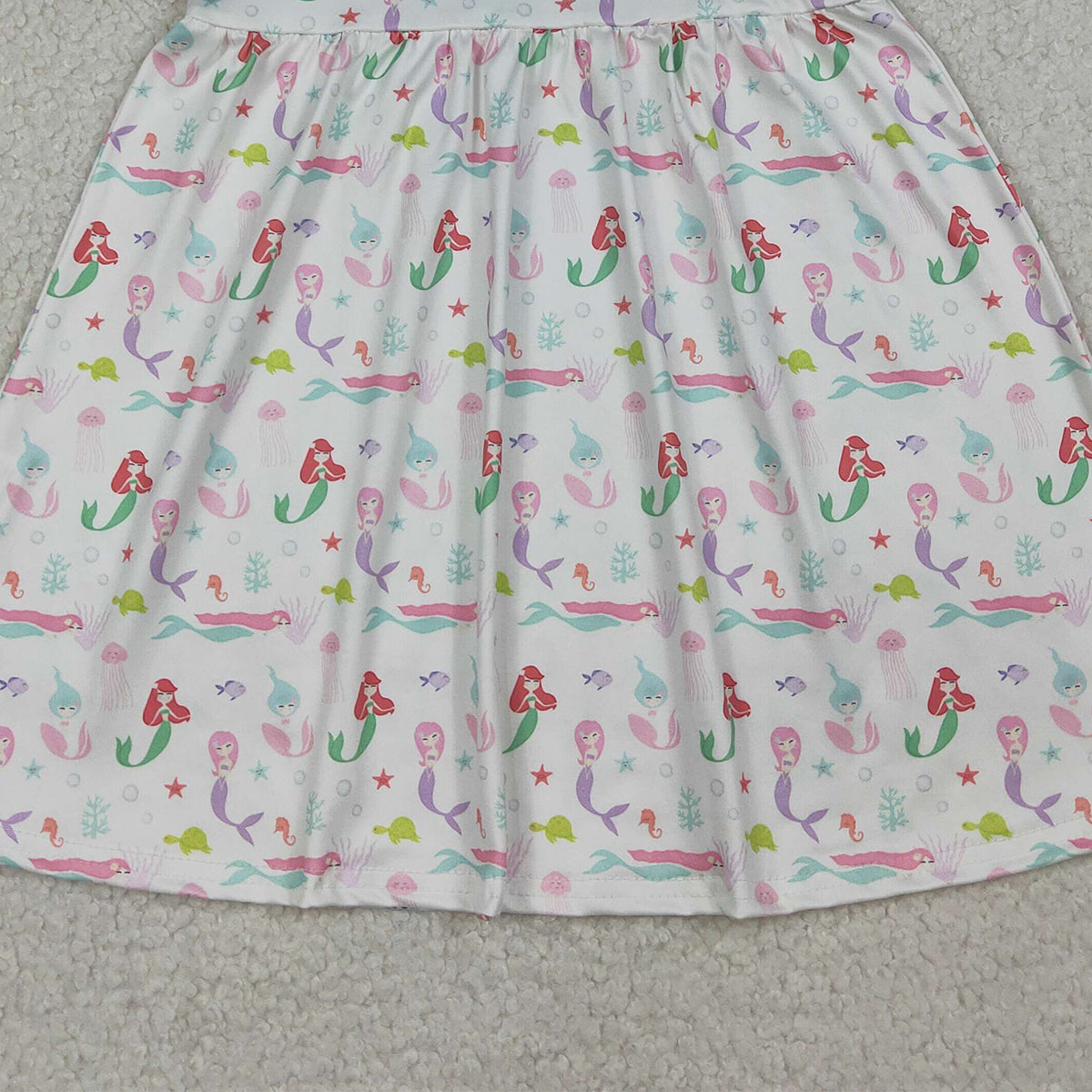 RTS NO MOQ GSD2142 Cute Clothes Baby Girls Sleeveless Knee-Length Dress Cute Summer Dress