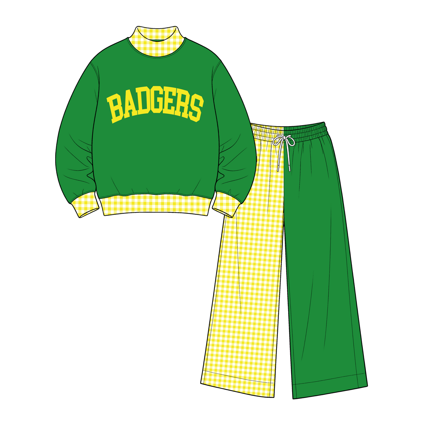 custom moq 5 mix size  XY072904 Baby Kids Letter Printed Long Sleeve Tops Patchwork Pants Team Casual Outfit