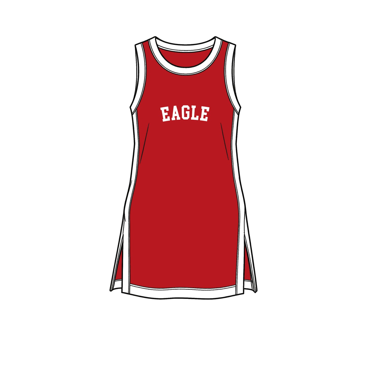 custom moq 5 mix size XY071604 Baby Girls Printed Summer Sleeveless Knee Length Team Dress
