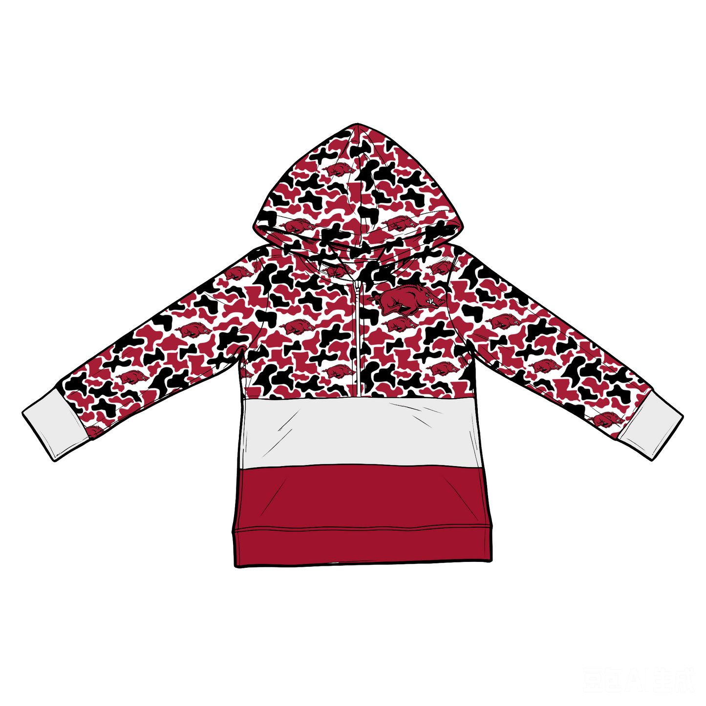 custom moq 5 mix size XY062502 Baby Kids Camouflage Long Sleeve Hooded Sweatshirt Top