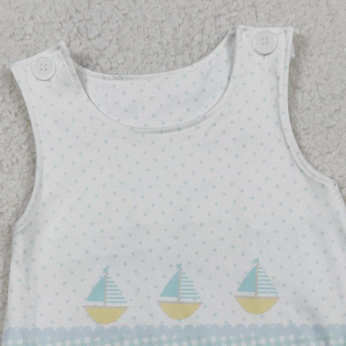 RTS NO MOQ SR3754 Baby Boys Sleeveless Boatneck Polka Dot Rompers Cute Infant Summer Clothing