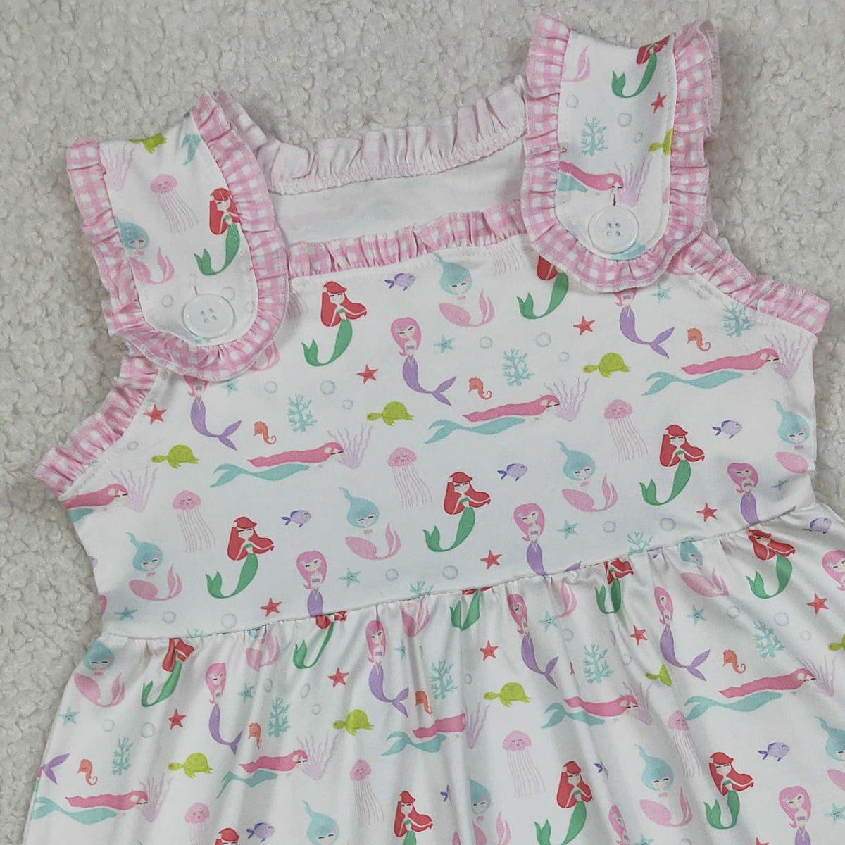 RTS NO MOQ GSD2142 Cute Clothes Baby Girls Sleeveless Knee-Length Dress Cute Summer Dress