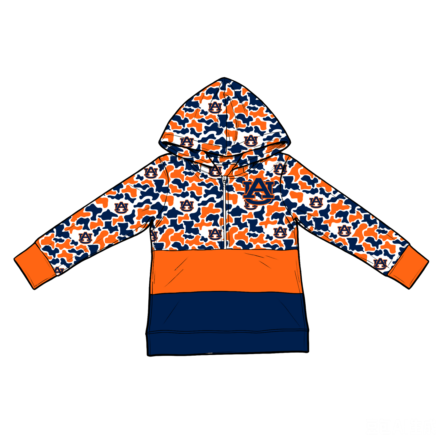 custom moq 5 mix size XY062502 Baby Kids Camouflage Long Sleeve Hooded Sweatshirt Top
