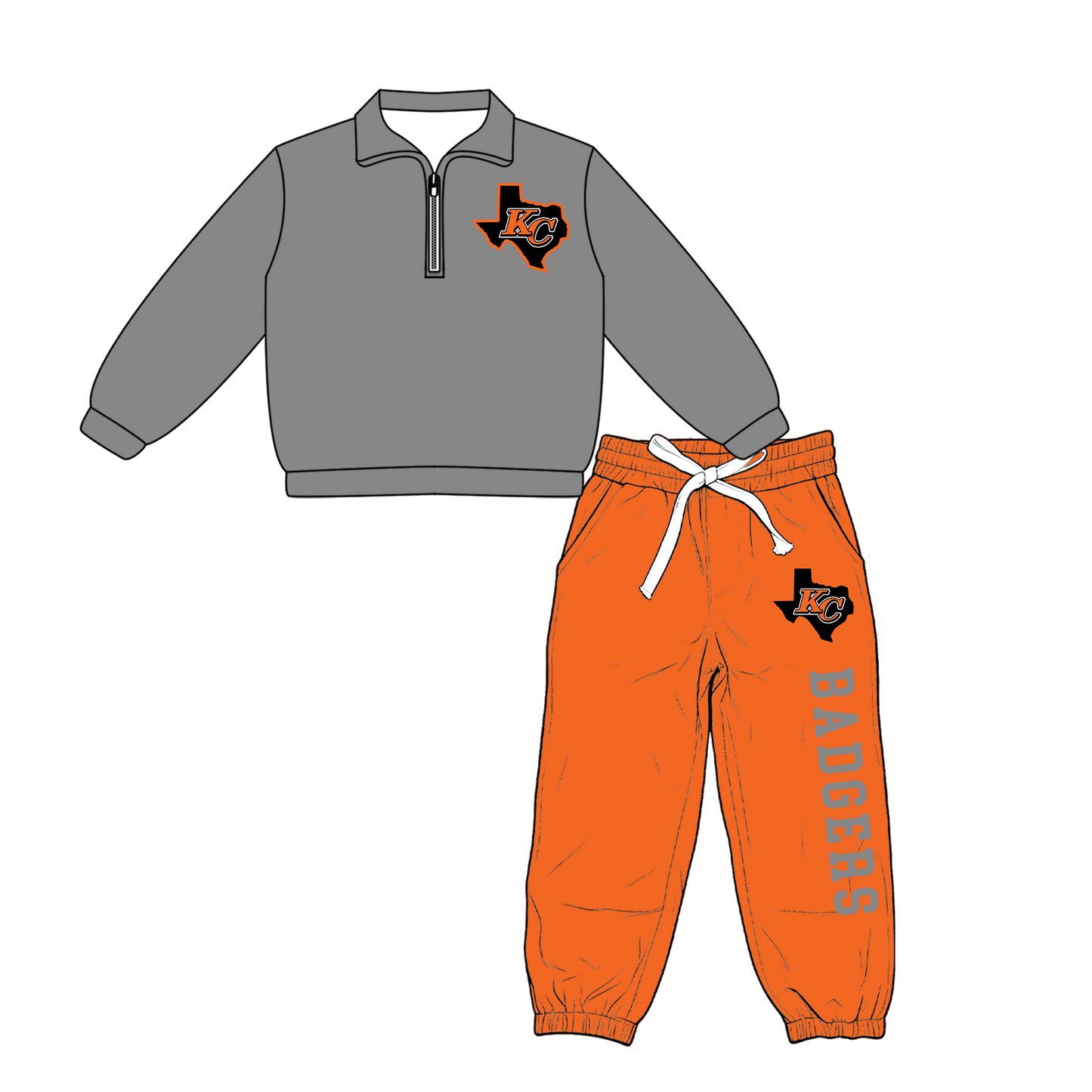 custom moq 5 mix size XY070204 Baby Kids Long Sleeve Zipper Pullover Tops Pants Outfit Set