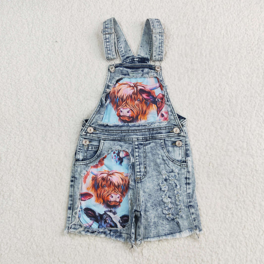RTS NO MOQ SS0023 cow print denim overbell