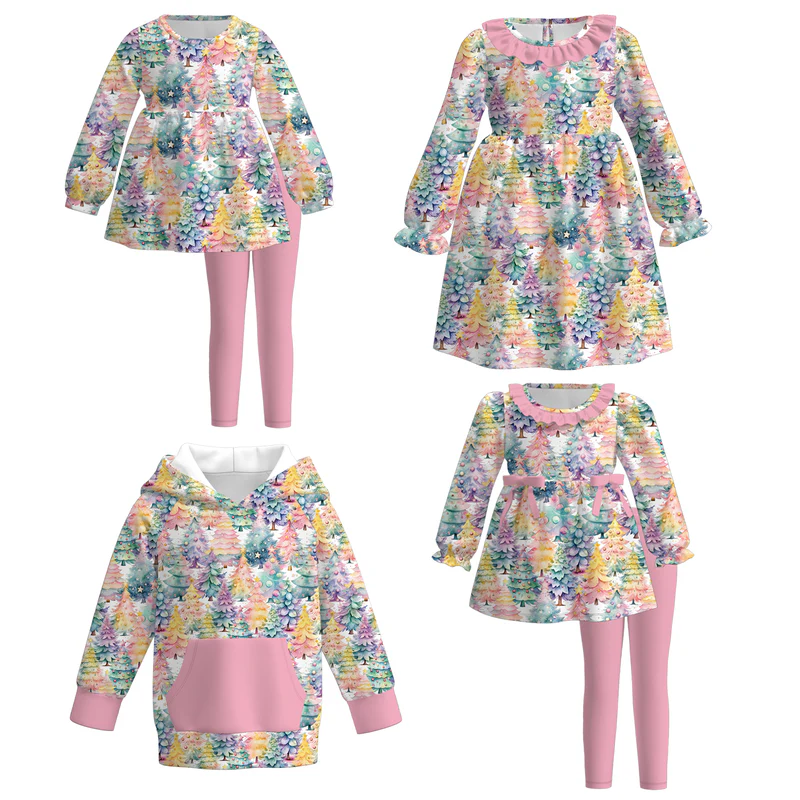 Custom moq 5 each style eta 6-7weeks baby girl clothes summer short sleeve pants sets 1 and sets 2 and dress and top -25.7.16