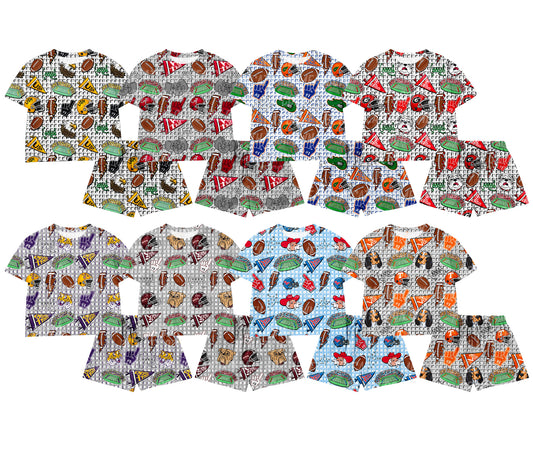 3.3 Custom moq 5 mix size Sibling Baby Plaid Short-Sleeved Top And Shorts Set Cute Outfit for Kids