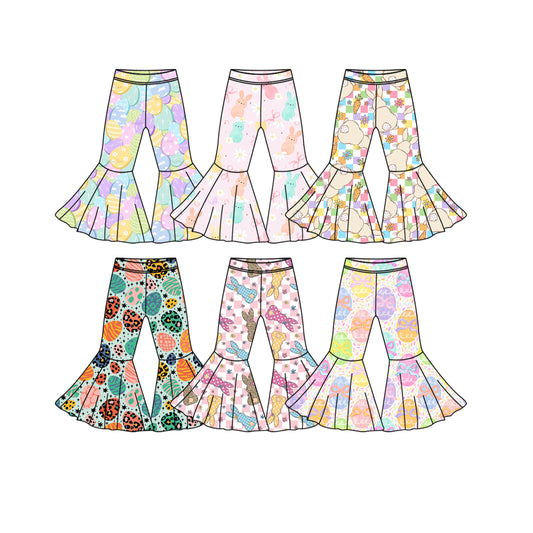 25.11.25 custom each style moq 5 eta 6-8week Sibling Sisters baby girls summer long pants 6 match family design