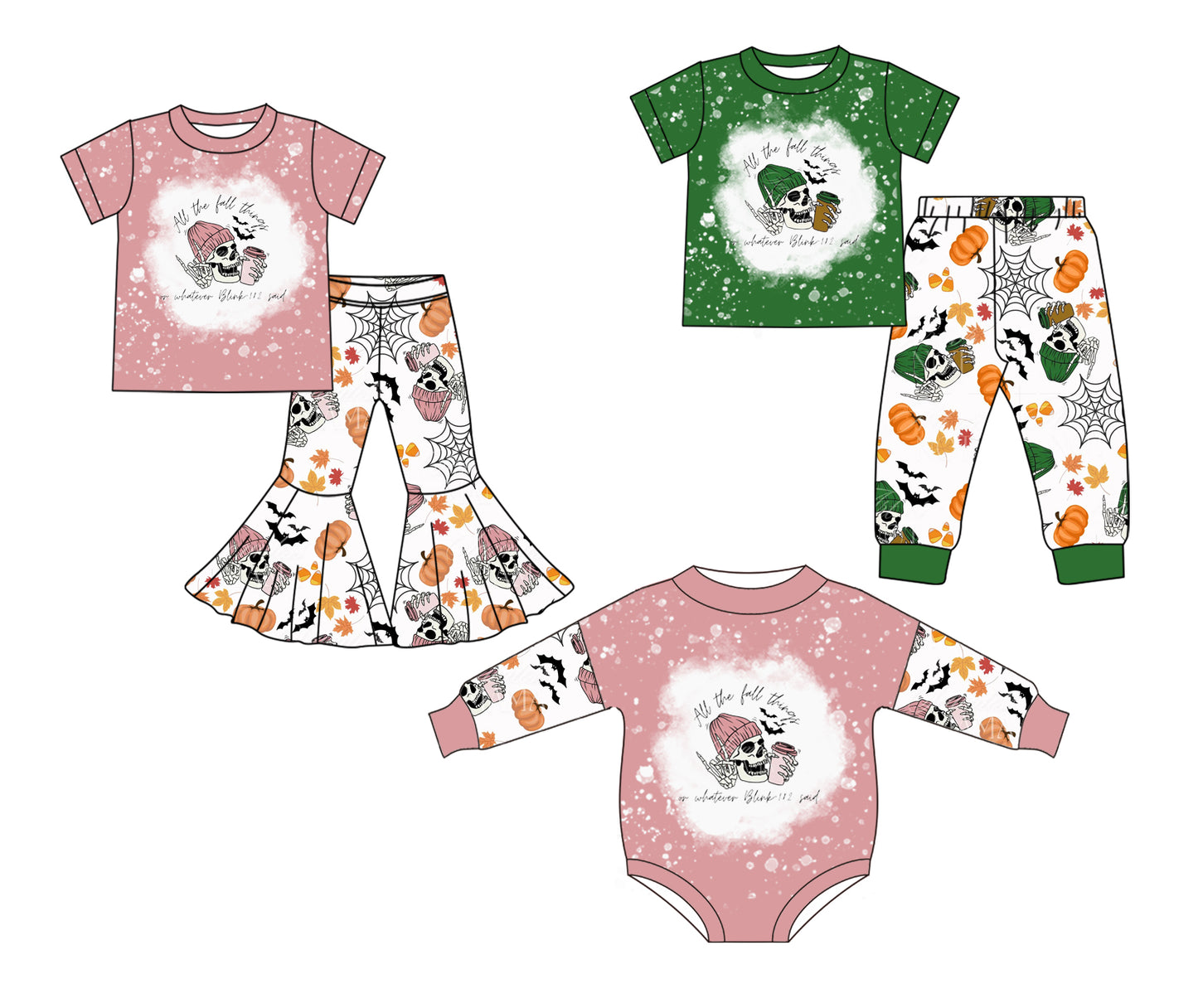 25.5.22 custom each style moq 5eta 4-6week Sibling Sister pumpkin baby boy short sleeve pants sets and sets 2 and rompers match family design