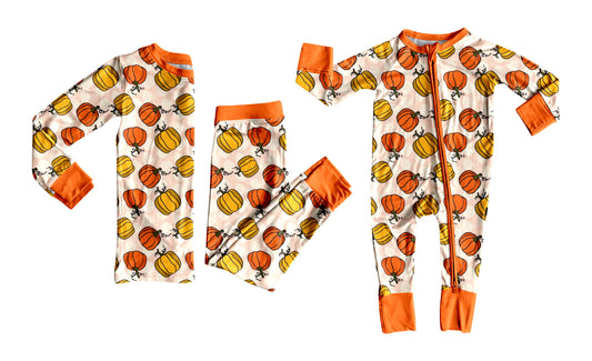25.7.8 custom each style moq 5eta 4-6week Sibling Sister pumpkin baby boy long sleeve pants sets and rompers match family design