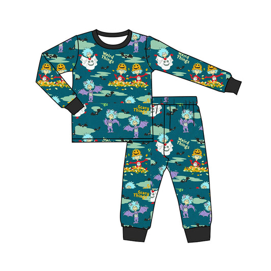 8.6 custom each style moq 5eta 4-6week Sibling Sister pumpkin green baby boys sets and rompers match family design