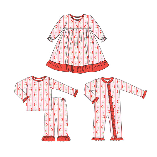 25.6.16 custom each style moq 5eta 4-6week Sibling Sisters Christmas baby girl long sleeve pants sets and dress and rompers match family design