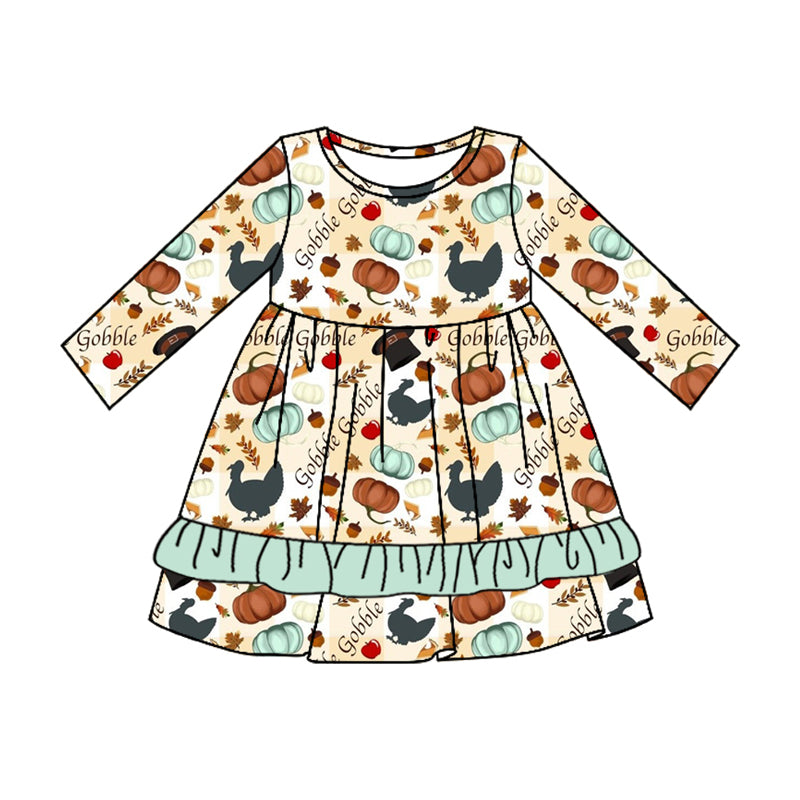 8.1 custom each style moq 5eta 4-6week Sibling Sister pumpkin baby girls sets and dress and rompers match family design