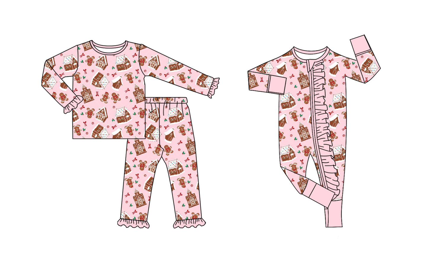 25.8.26 custom each style moq 5eta 4-6week Sibling Sisters Christmas baby girl clothes long sleeve pants sets and romper match family design