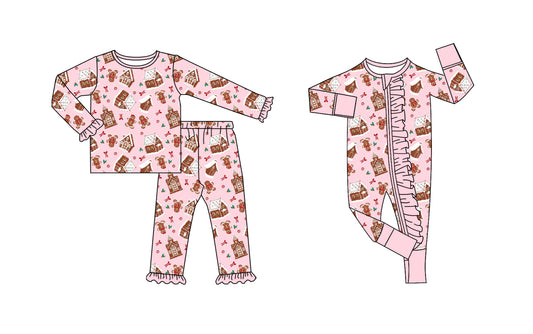25.8.26 custom each style moq 5eta 4-6week Sibling Sisters Christmas baby girl clothes long sleeve pants sets and romper match family design