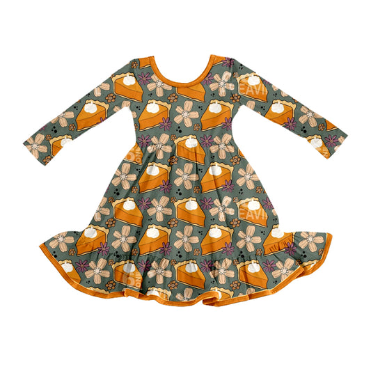 25.8.1 custom each style moq 5 eta 4-6week Sibling Sisters cake floral baby girl long sleeve dress