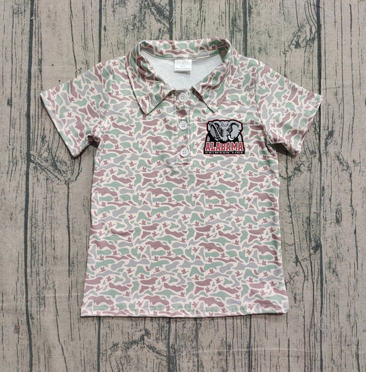 Custom moq 5 mix size milk silk baby boys clothes team camouflage summer short sleeve top-25.11.20
