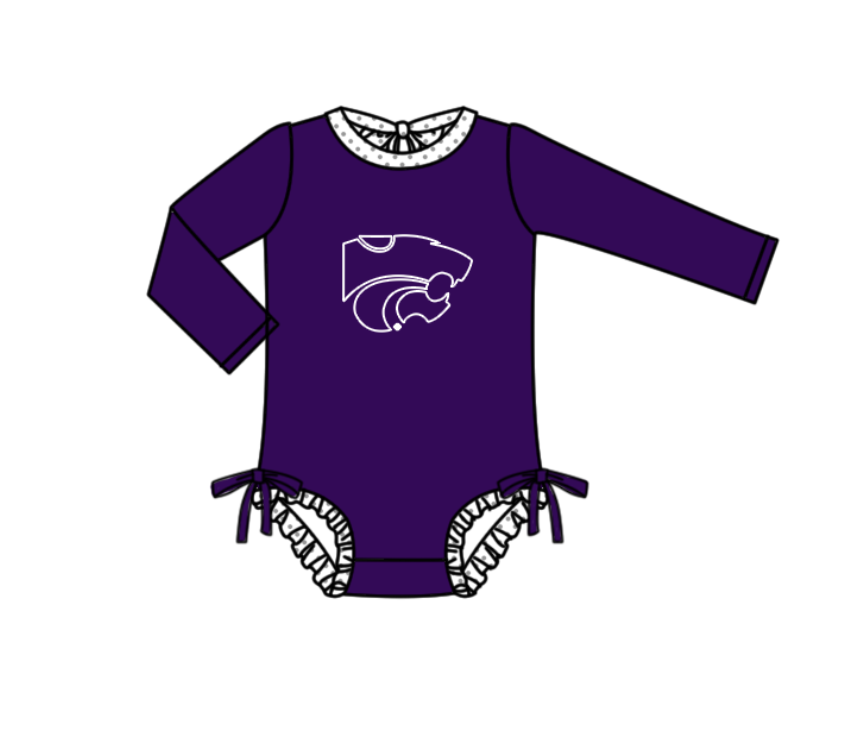 Custom moq 5 mix size milk silk summer teams baby girl boys clothes Purple Two-Piece Swimsuit Set One Piece Swimsuits boy swim trunks