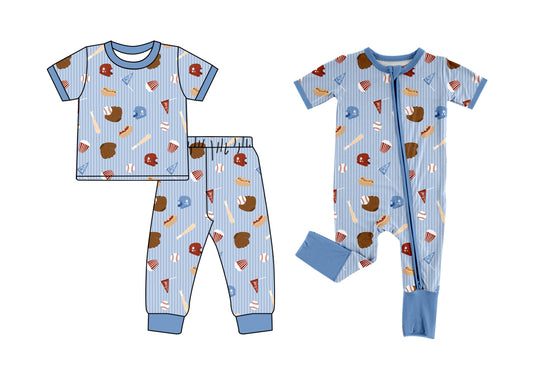 5.6 custom each style moq 5eta 4-6week Sibling Sister baseball baby boy short sleeve pants sets and rompers match family desigm