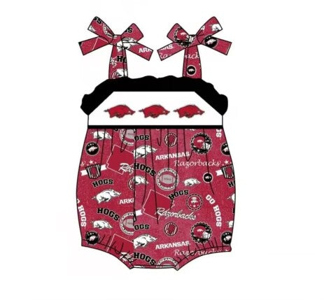 Deadline: May 10custom no moq eta 5-6weeks arkansas girls romper