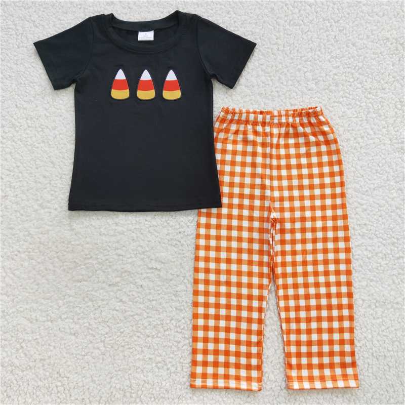 RTS NO MOQ Sibling Baby girls boy clothes embroidery short-sleeved trousers suit & romper