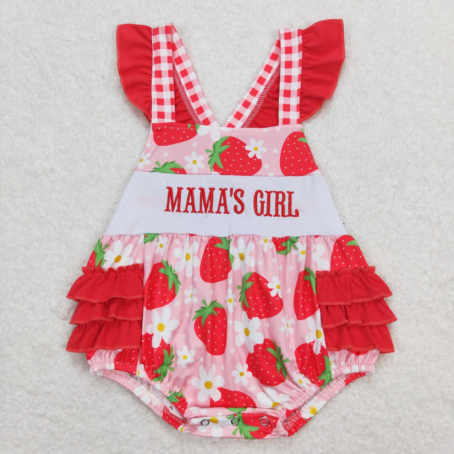 Baby Boys embroidery MAMA GIRL Shorts Summer Rompers Outfits Clothes Sets