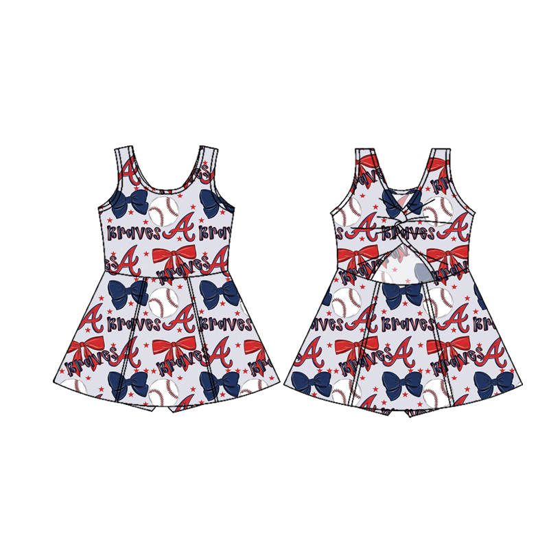 Custom moq 5 mix size milk silk summer teams baby girls clothes team bow sleeveless skirts sets and dress 3 and skirts-25.8.21