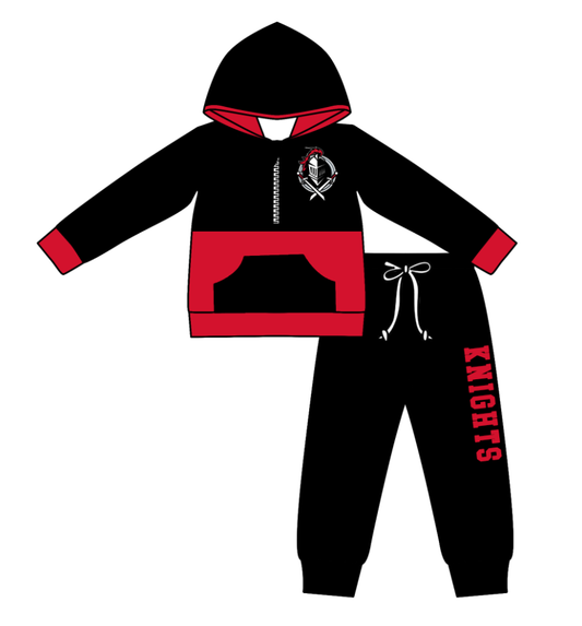 Custom moq 5 mix size eta 6-8weeks milk silk summer teams black baby boy clothes hooded long sleeve pants sets-25.10.24