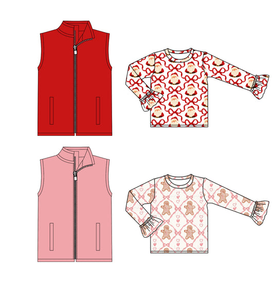 25.6.23 custom each style moq 5eta 4-6week Sibling Sister baby boy long sleeve top 1 and top 2 and short sleeve vest 1 and vest 2 match family design