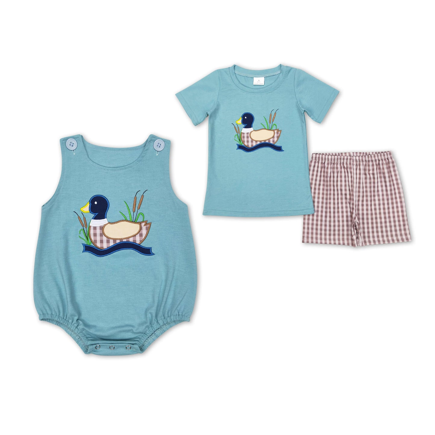 Baby Boys Shirt Shorts Summer Brother Rompers Outfits Clothes Sets