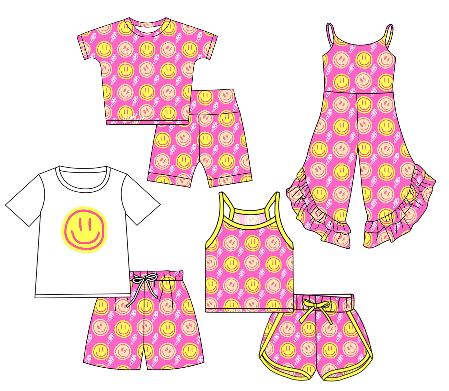 3.6 custom each style moq 5eta 4-6week Sibling Sister baby girl sets and set 2 and sets 3 and jumpsuit match family design