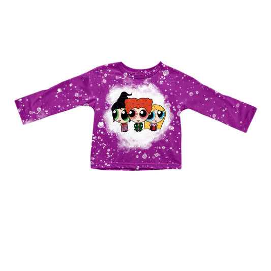 6.22 custom each style moq 5 eta 4-6week pink baby girls clothes purple long sleeve top