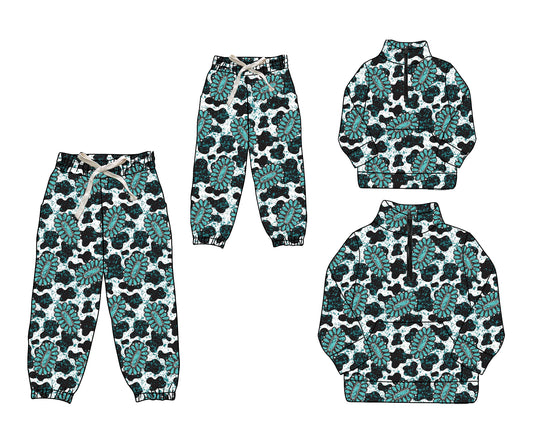 25.8.28 custom each style moq 5eta 4-6week Sibling Sister baby long sleeve top and pant and adult top and adult pant match design