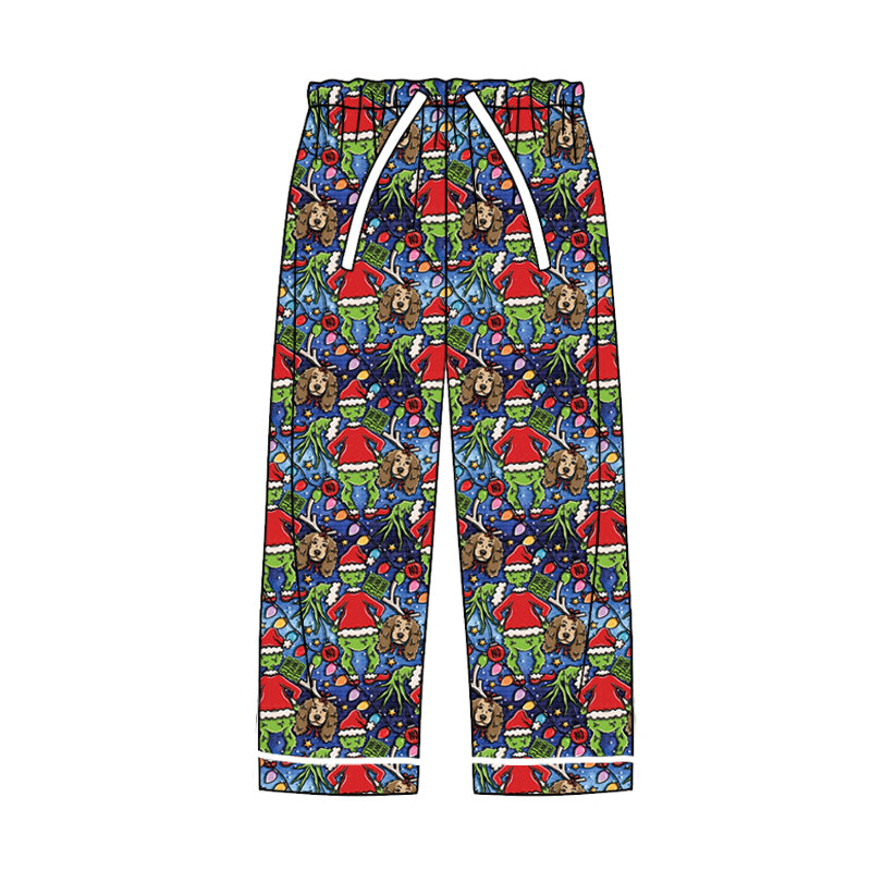 8.13 custom each style moq 5eta 4-6week adult clothes Christmas long pants adult man pants