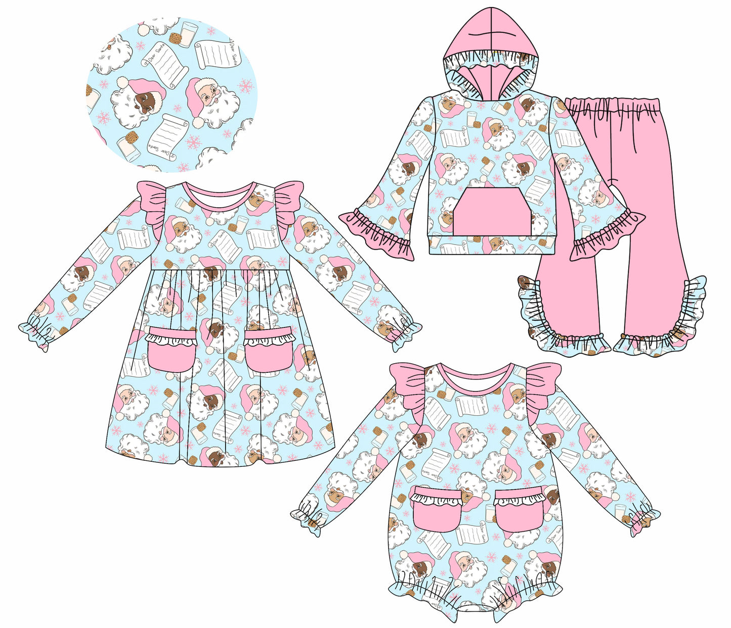 25.8.22 custom each style moq 5eta 4-6week Sibling Sisters Christmas baby girl long sleeve pants sets and dress and rompers match family design