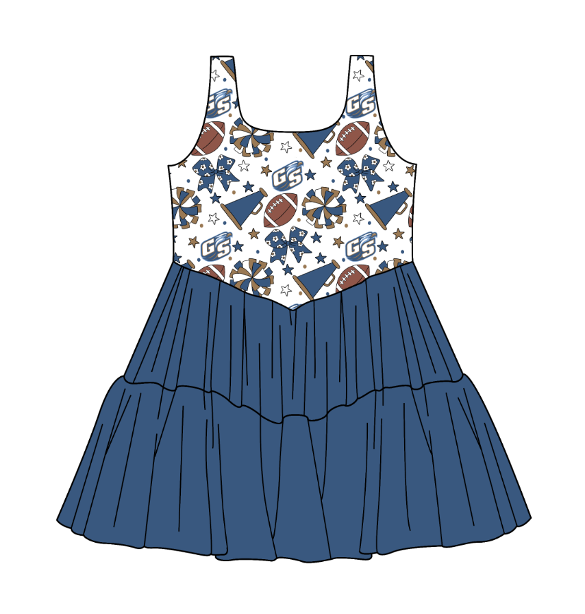 Custom moq 5 mix size milk silk summer teams Baby Girls Bows Stars Sleeveless Knee-Length Dress Cute Clothing