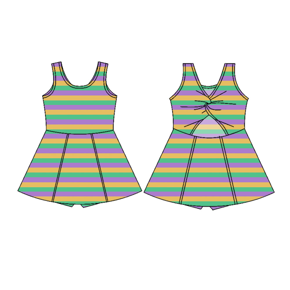 25.10.29 custom each style moq 5 eta 6-8week Sibling Sister baby girl sleeveless dress 4 match design