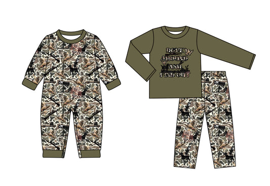 25.7.19 custom each style moq 5eta 4-6week Sibling Sister camouflage baby boy long sleeve pants sets and rompers match family design