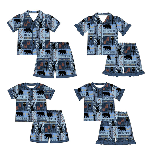 3.27 custom each style moq 5eta 4-6week Sibling Sister baby girls short sleeve set and set 4 match design